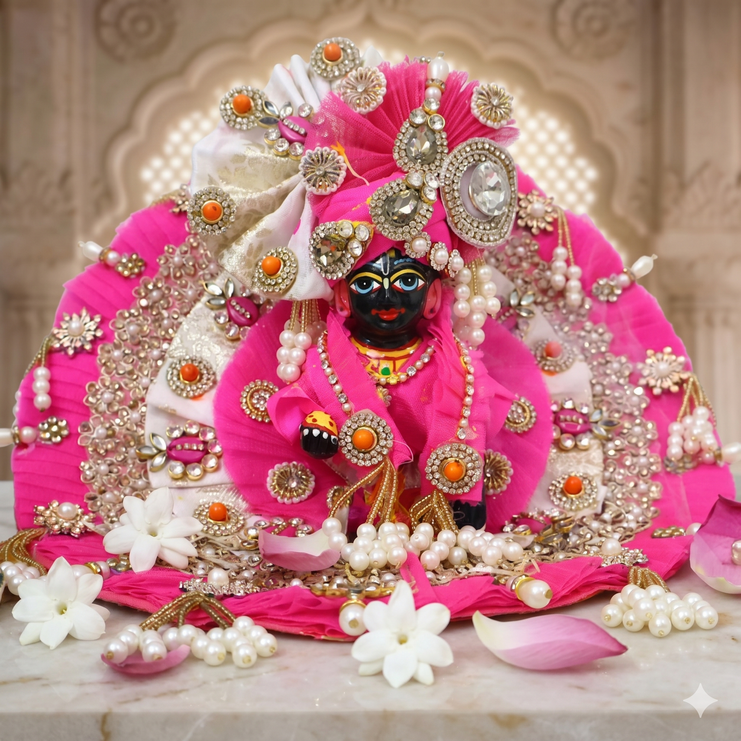 🌟 Royal & Exclusive Laddu Gopal Ji Premium 4-Piece Set Poshak SP-H21