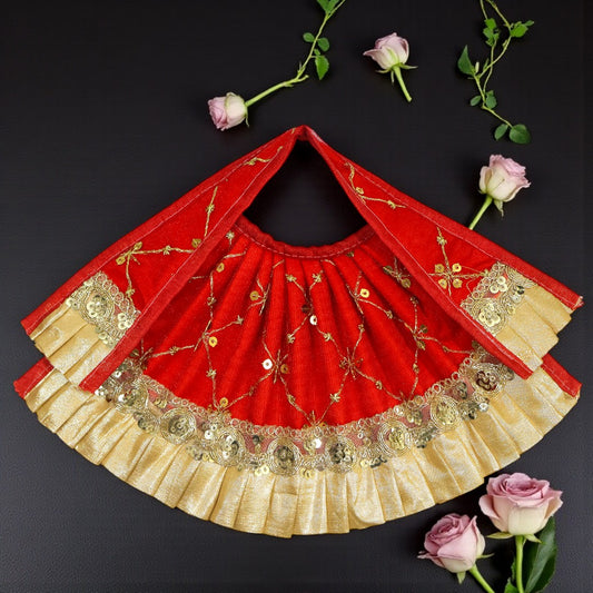 Special Red & Golden Lehnga Patka SP-H35