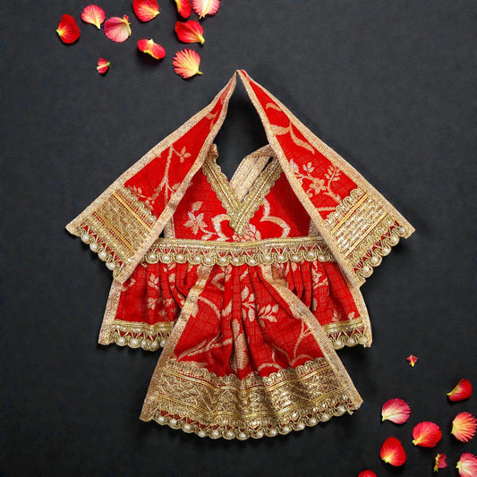 Red & Gold Hanuman Ji Poshak SP-H65