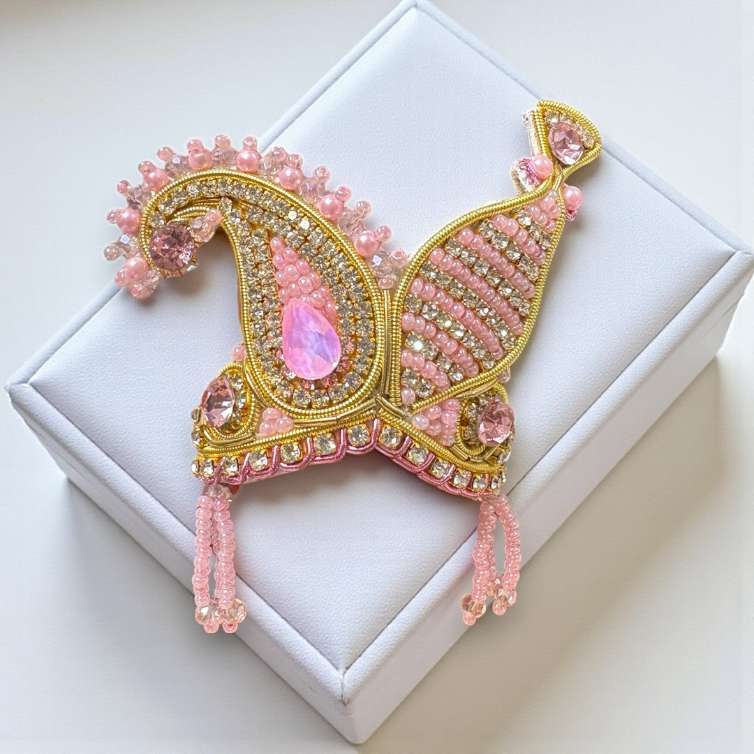 Celestial Silver & Pearl Jardogi Mukut SP-No. 090