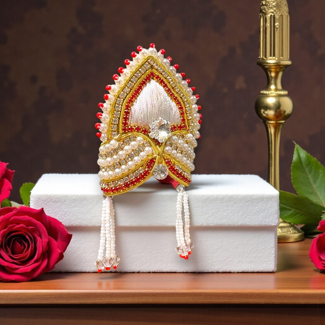 Handcrafted Premium Pearl Jardogi Mukut SP-No.195