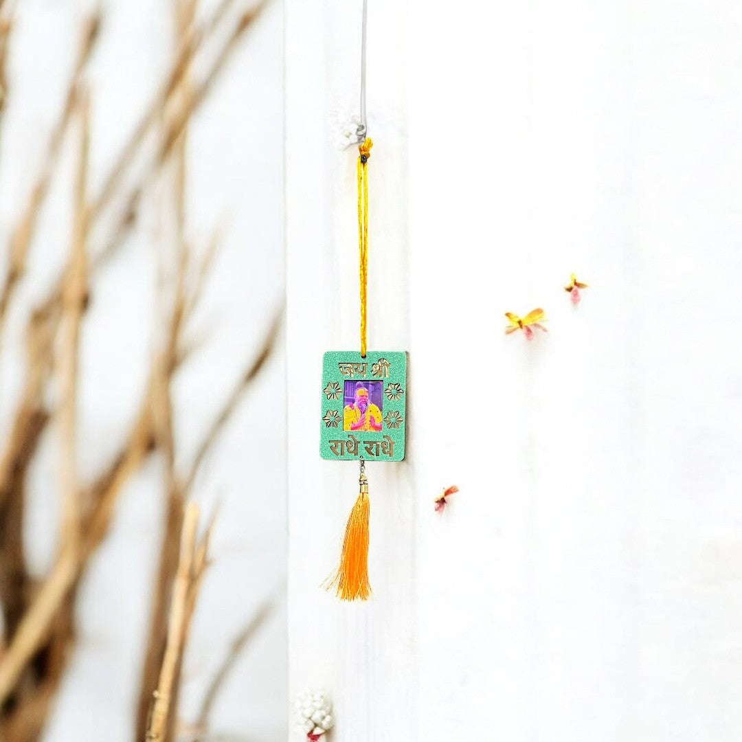 Spiritual Tassel Hanging -Premanand Ji Maharaj Car & Wall Hanging