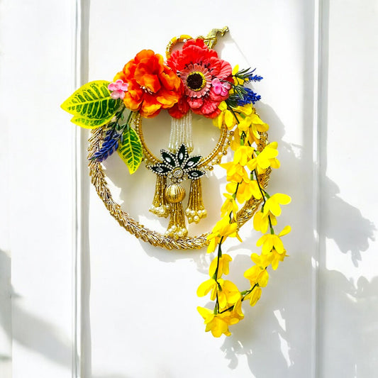 Blossom Aura Floral Diwali Wall Ring SP-DW07