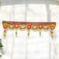 Shubh Labh Red-Golden Beaded Toran for Door Decoration SP-T05