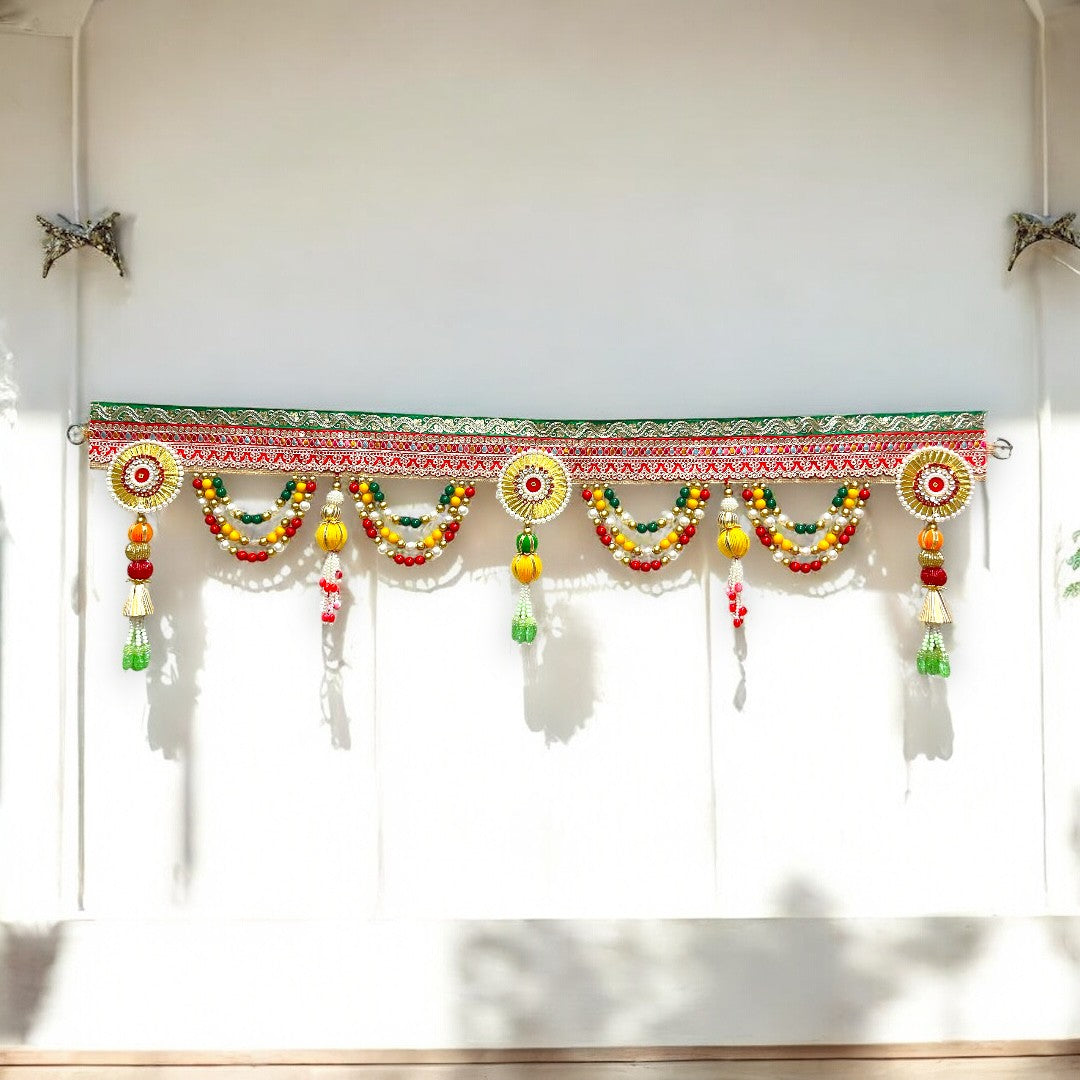 Shubh-Dwar Toran (SP-T08) - Premium Beaded Festive Door Hanging