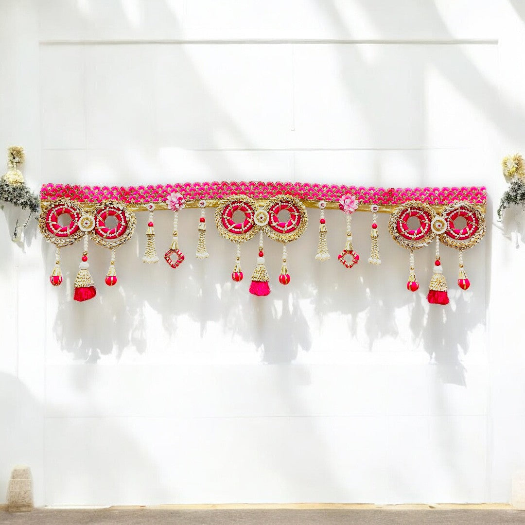 Fuchsia Enchantment" Bridal Toran (Door Hanging) - SP-T12 🌸