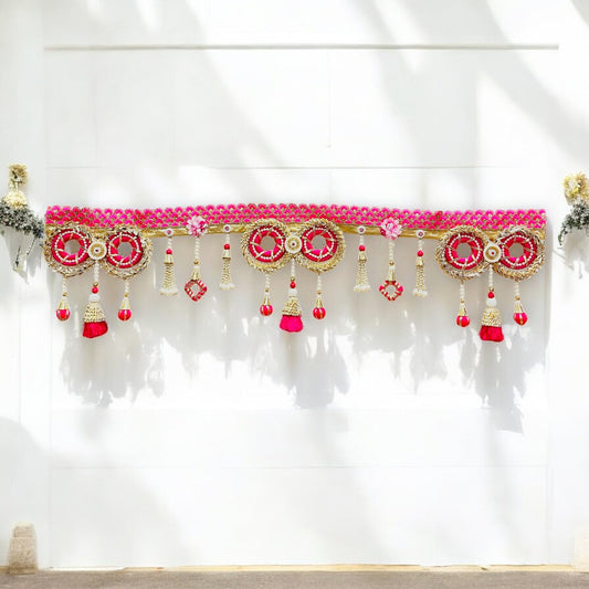 Fuchsia Enchantment" Bridal Toran (Door Hanging) - SP-T12 🌸