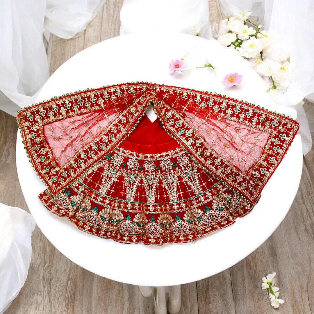 SP-H17 Durga Set – Bridal Style Can-Can Lehenga Choli