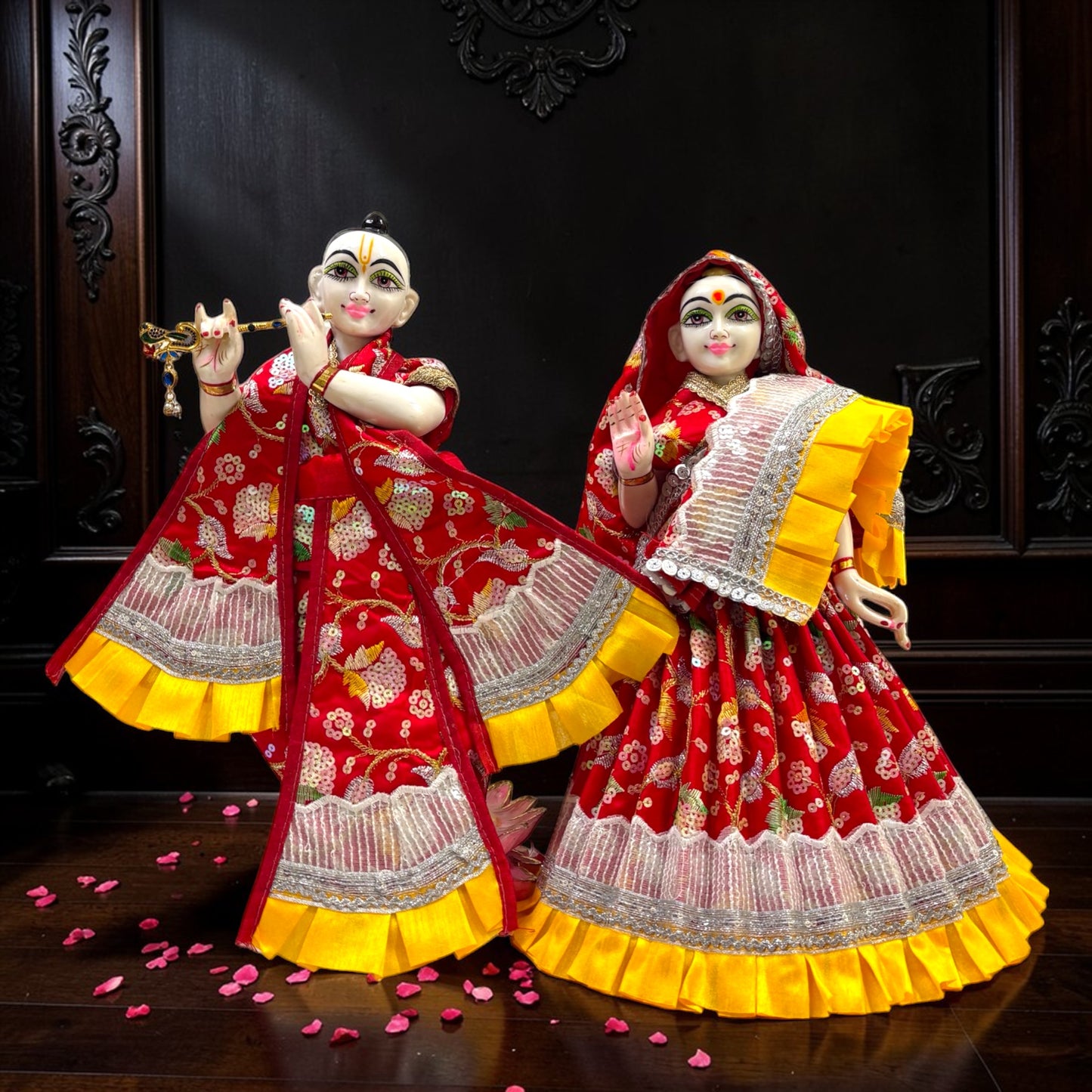 Radha Krishna Set with Designer Frill Work SP-H52