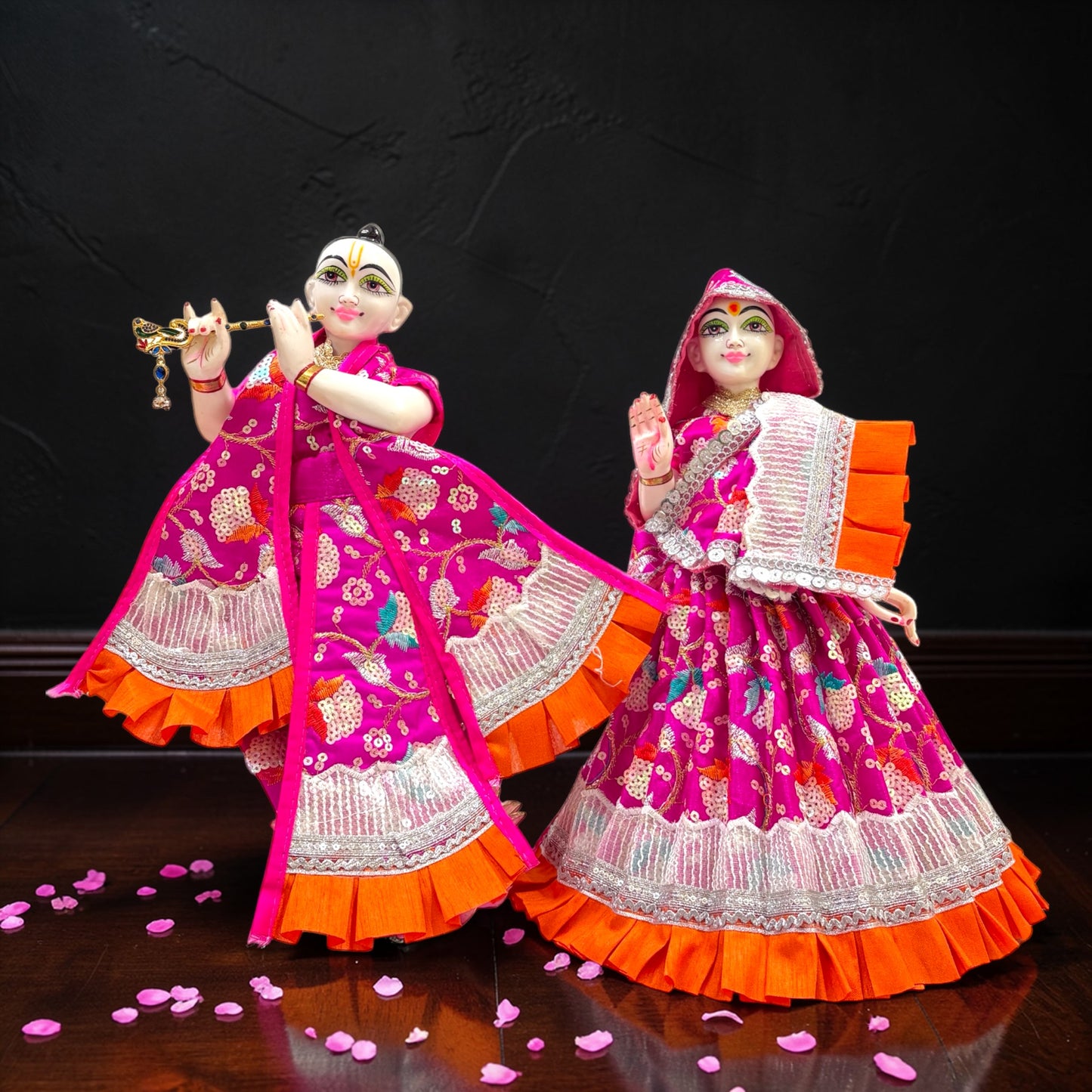 Radha Krishna Set with Designer Frill Work SP-H52