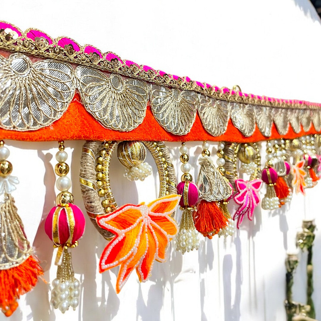 Sunset Lotus" Festive Toran (Door Hanging) - SP-T21 🌅