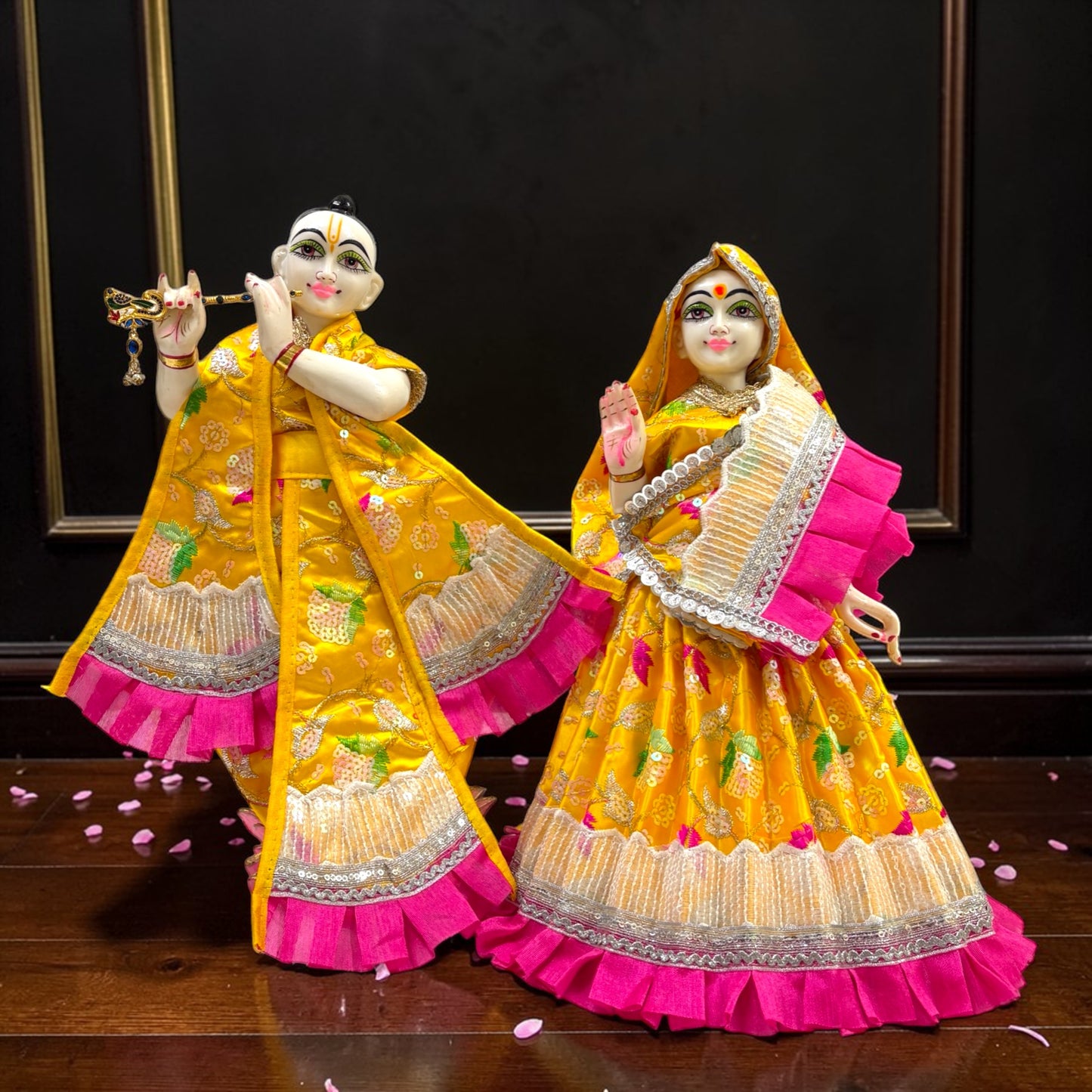 Radha Krishna Set with Designer Frill Work SP-H52