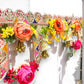 Vibrant Floral Toran with Roses & Golden Bells SP-T07