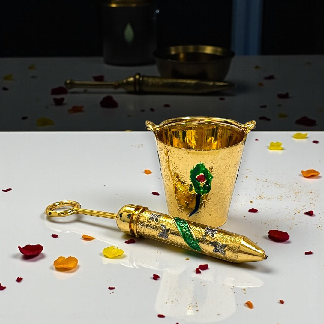Mor-Pankh Golden Premium Holi Seva Set