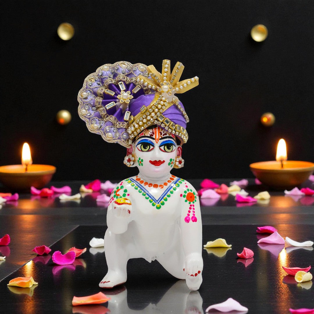 Majestic Designer Laddu Gopal Ji Pagri (Turban) D1466