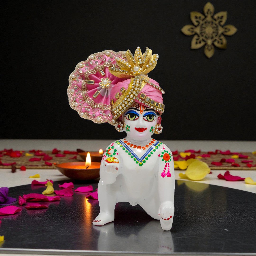 Majestic Designer Laddu Gopal Ji Pagri (Turban) D1466