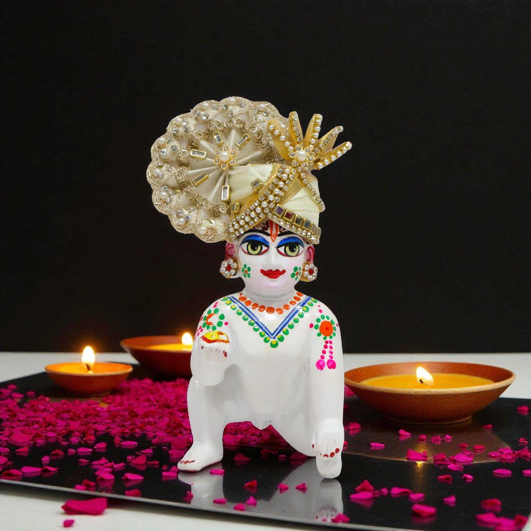 Majestic Designer Laddu Gopal Ji Pagri (Turban) D1466