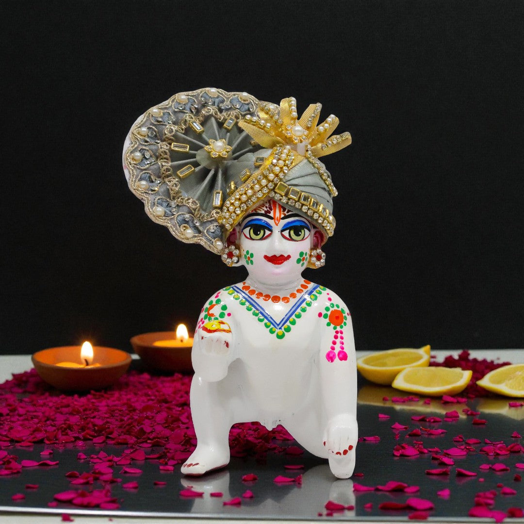 Majestic Designer Laddu Gopal Ji Pagri (Turban) D1466