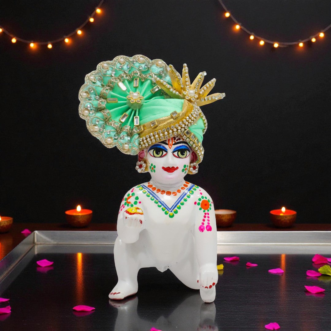 Majestic Designer Laddu Gopal Ji Pagri (Turban) D1466