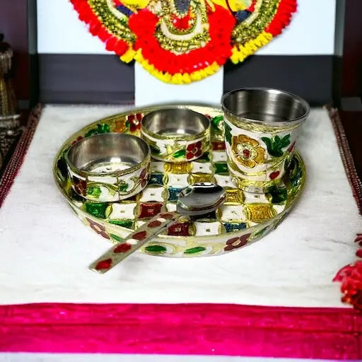 Laddu Gopal Ji Bhog Pooja Thali Set SPC-08 Shriposhak.in