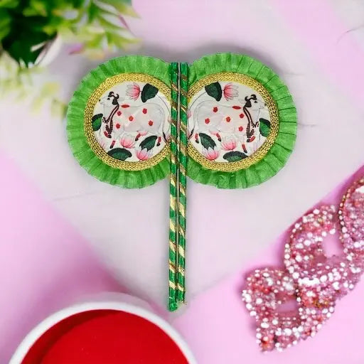 Pankha SPC-54for LADDU GOPAL JI COW DESIGN Shriposhak.in NATH DWARA