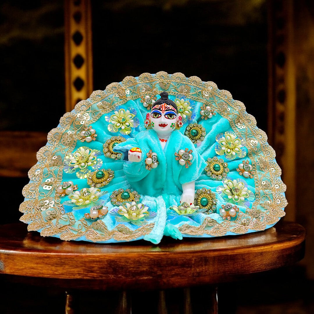 Regal Plush Velvet Winter Poshak for Laddu Gopal Ji SP-H07