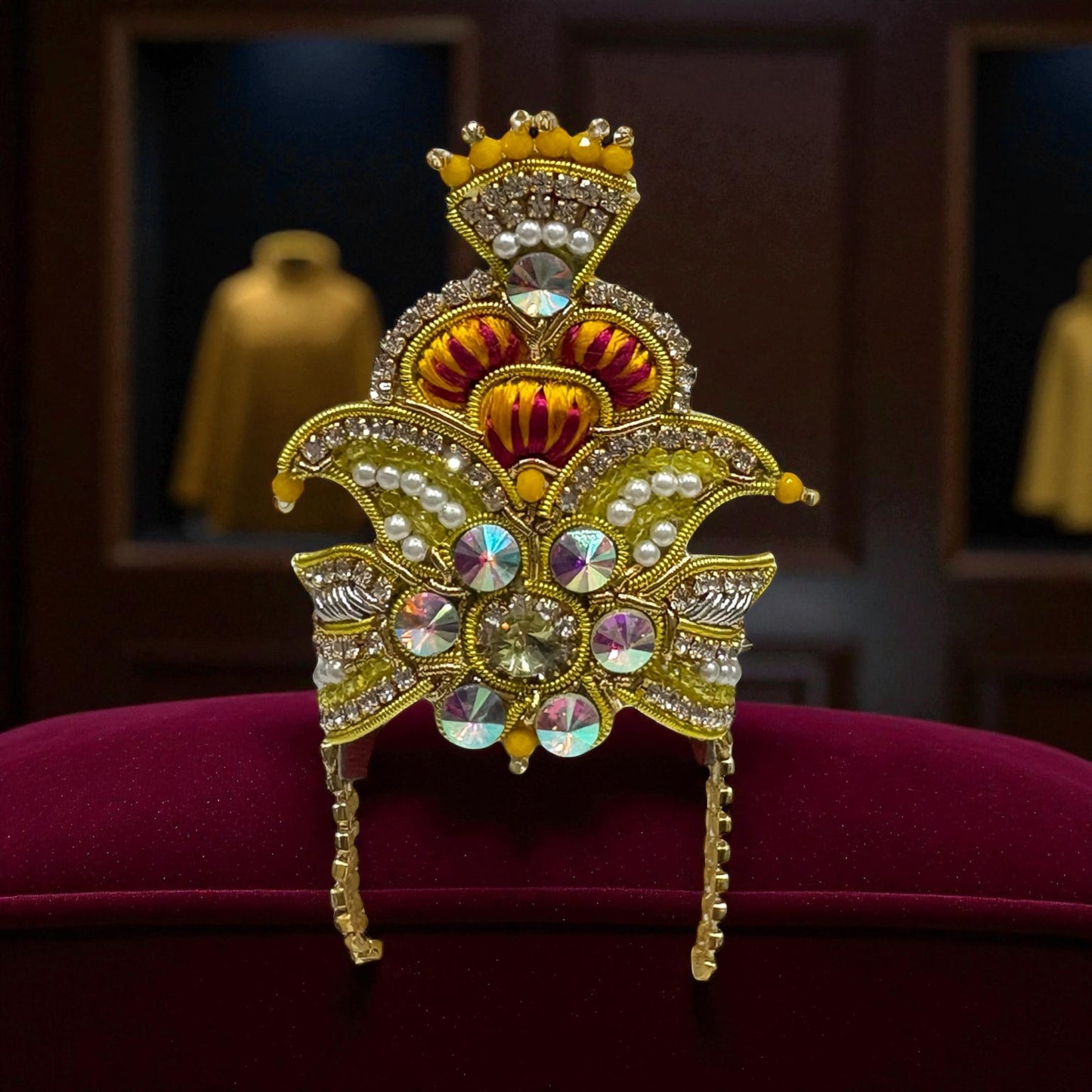 Premium Jardogi Mukut For Deity Idols 4535