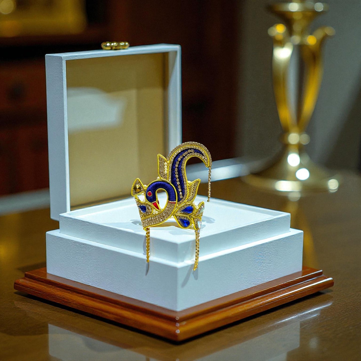 Exquisite Jardogi Mukut For Deity Idols 4475