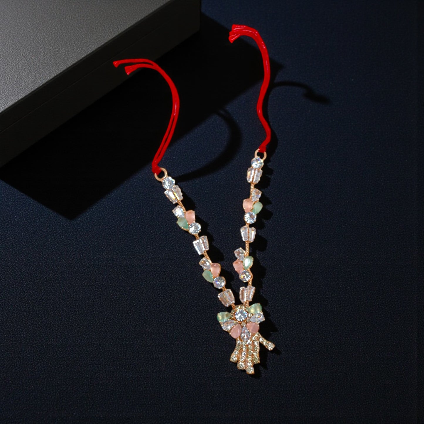 Exquisite Rose Gold American Diamond Haar (SPC-389)