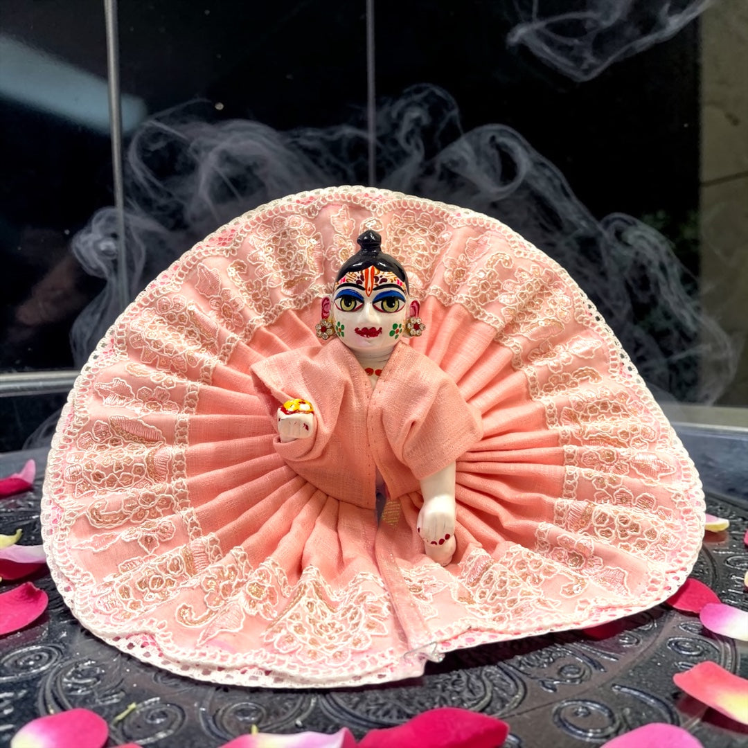 Premium Broad-Border Cotton Laddu Gopal Ji Poshak SP-H38