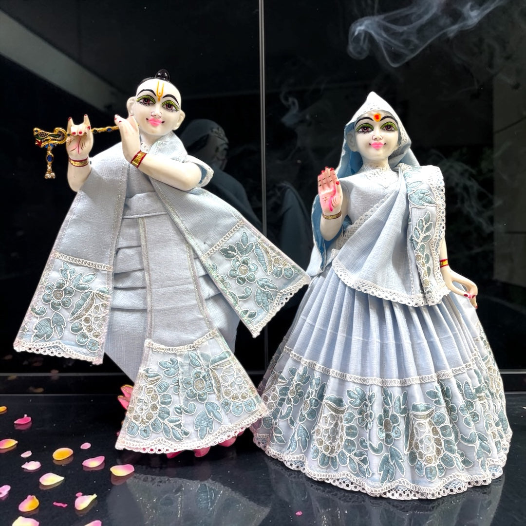 Pastel Palette Radha Krishna Cotton Dress Set SP-H38