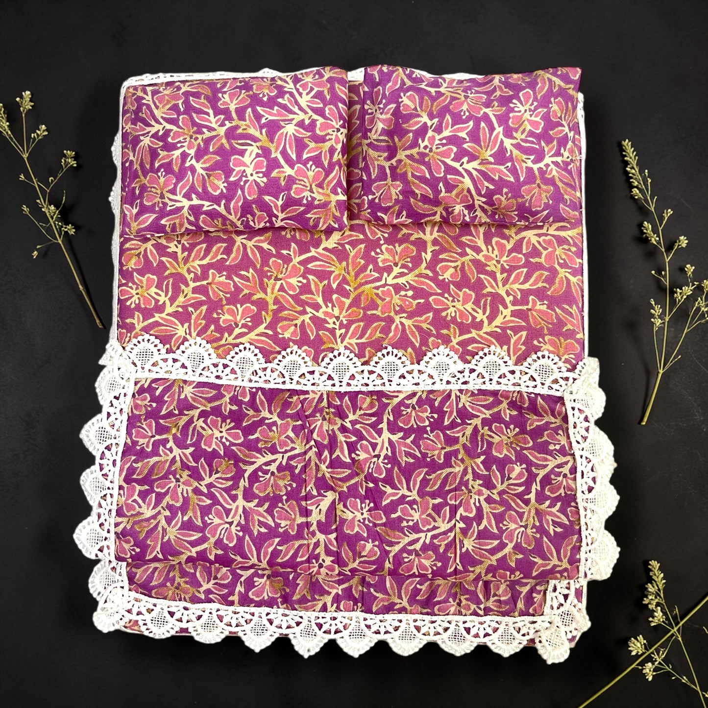 Divine Comfort Bedding Set Premium Gadda, Pillows & Blanket SP-I11