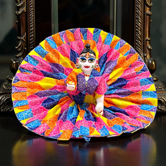 Premium Multicolor Bandhej Print Laddu Gopal Ji Poshak SP-H85