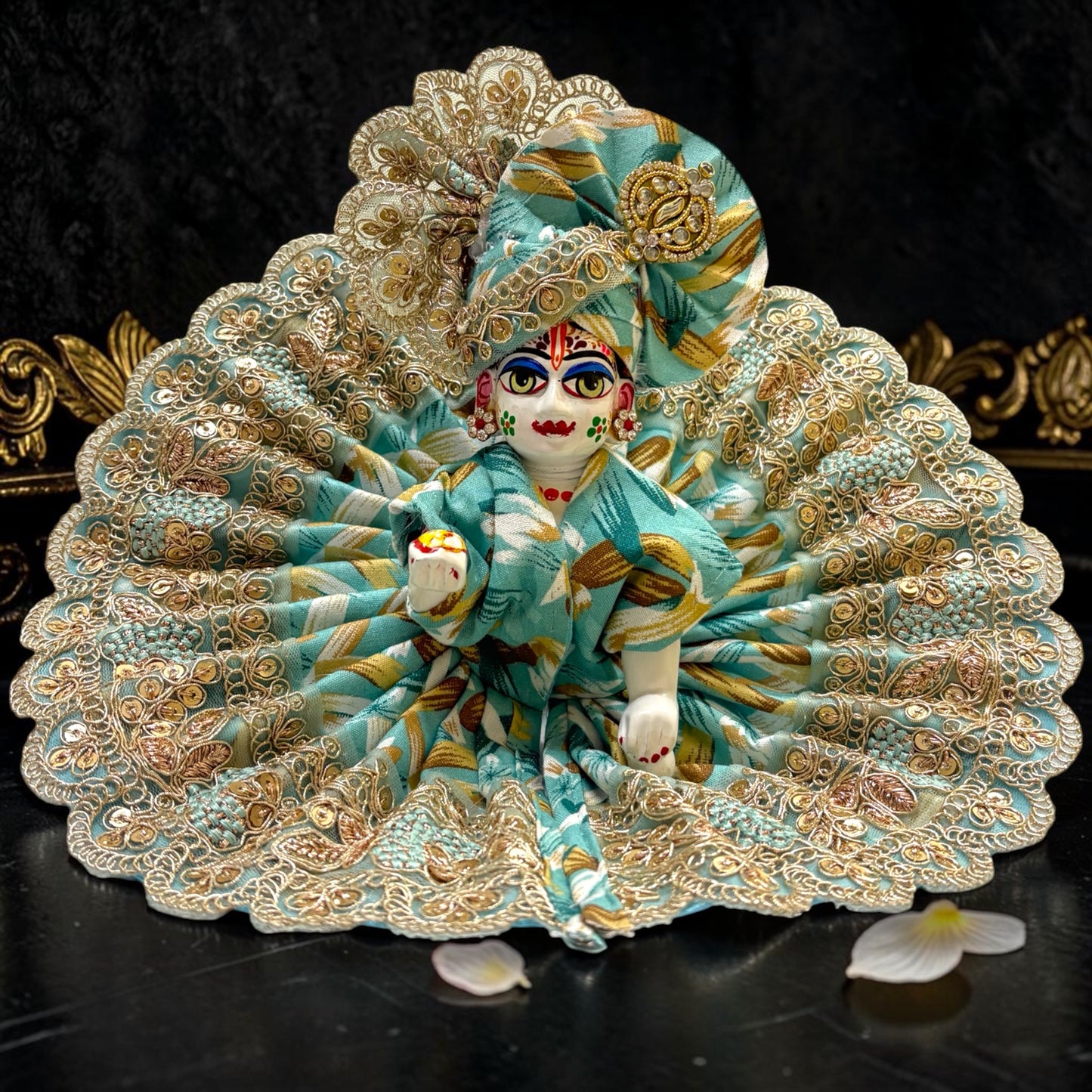 Premium Handcrafted Laddu Gopal Ji Poshak with Designer Pagri SP-I15✨