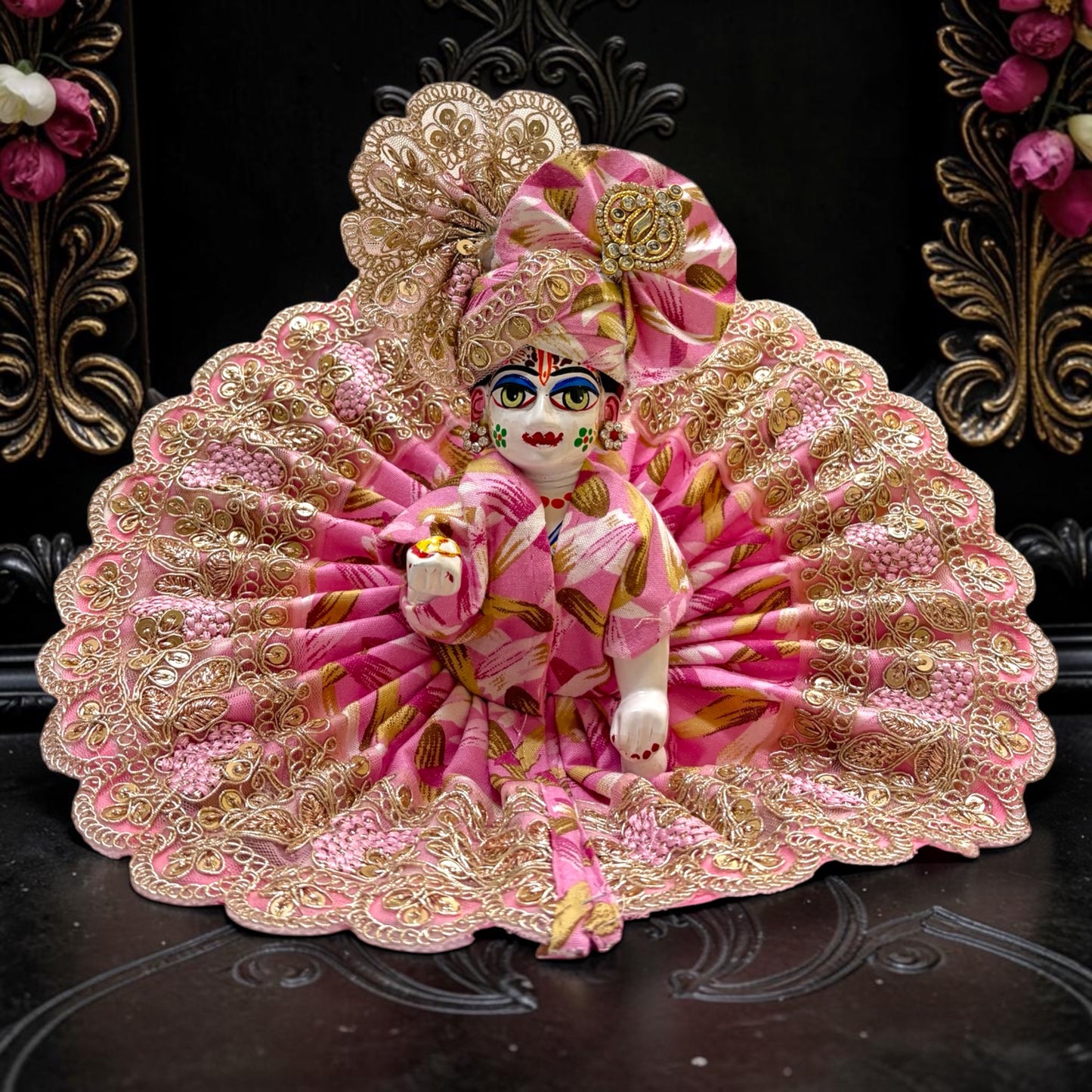 Premium Handcrafted Laddu Gopal Ji Poshak with Designer Pagri SP-I15✨