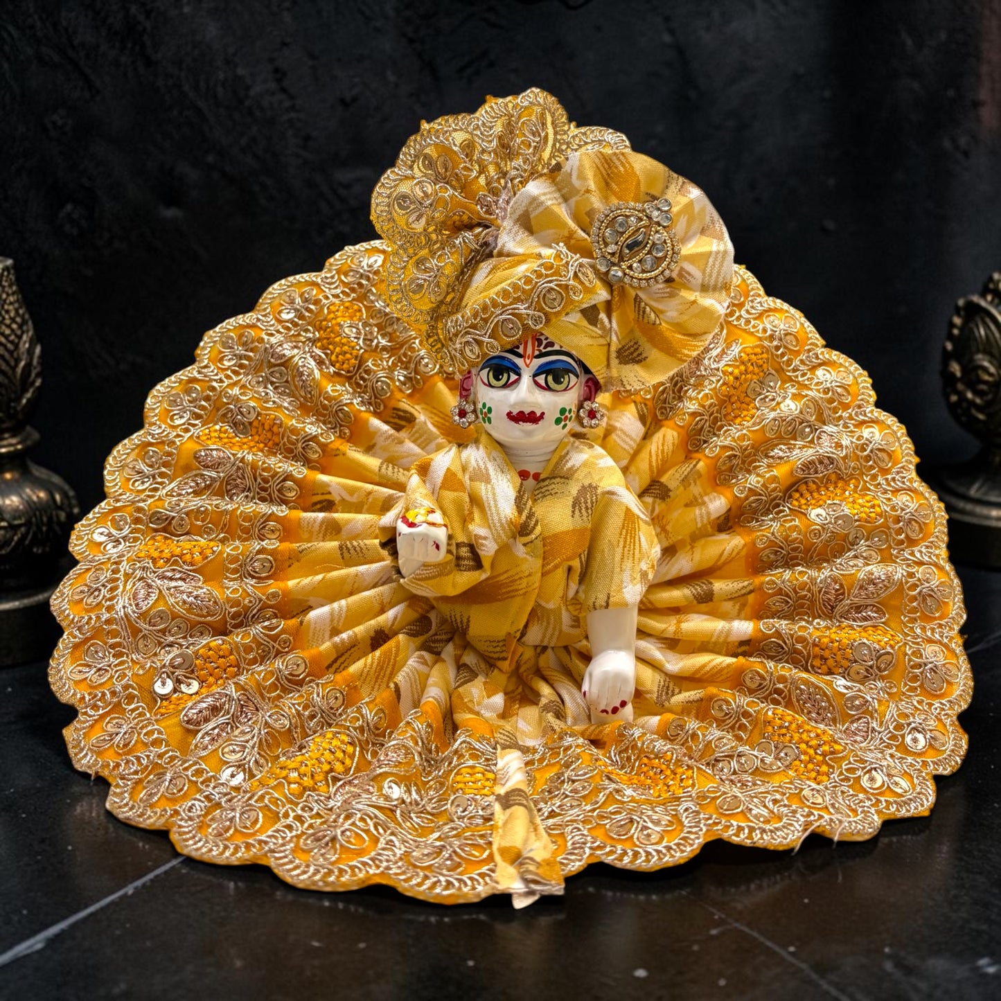 Premium Handcrafted Laddu Gopal Ji Poshak with Designer Pagri SP-I15✨