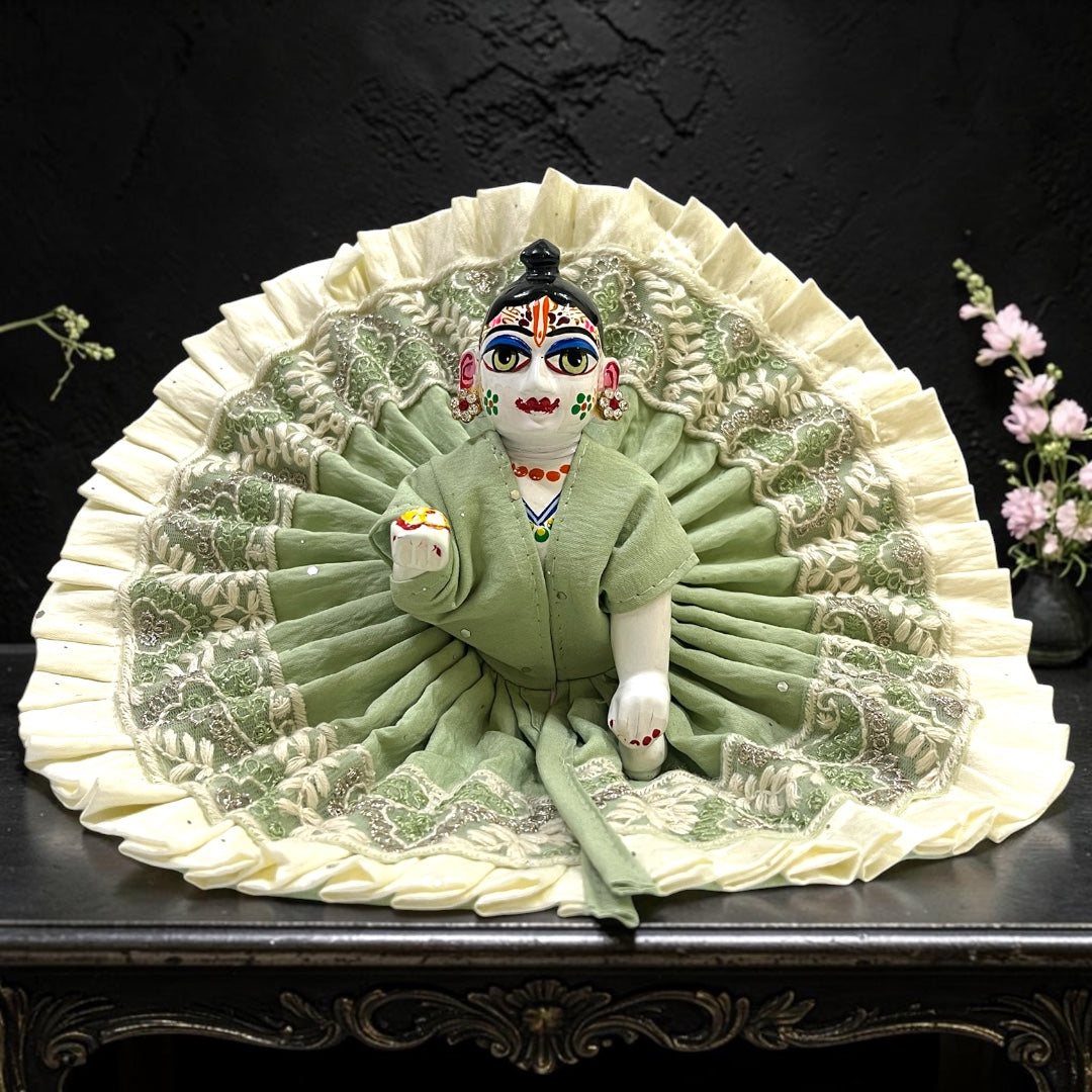 Premium Laddu Gopal Ji Poshak (SP-I12) Divine Shimmer & Lace