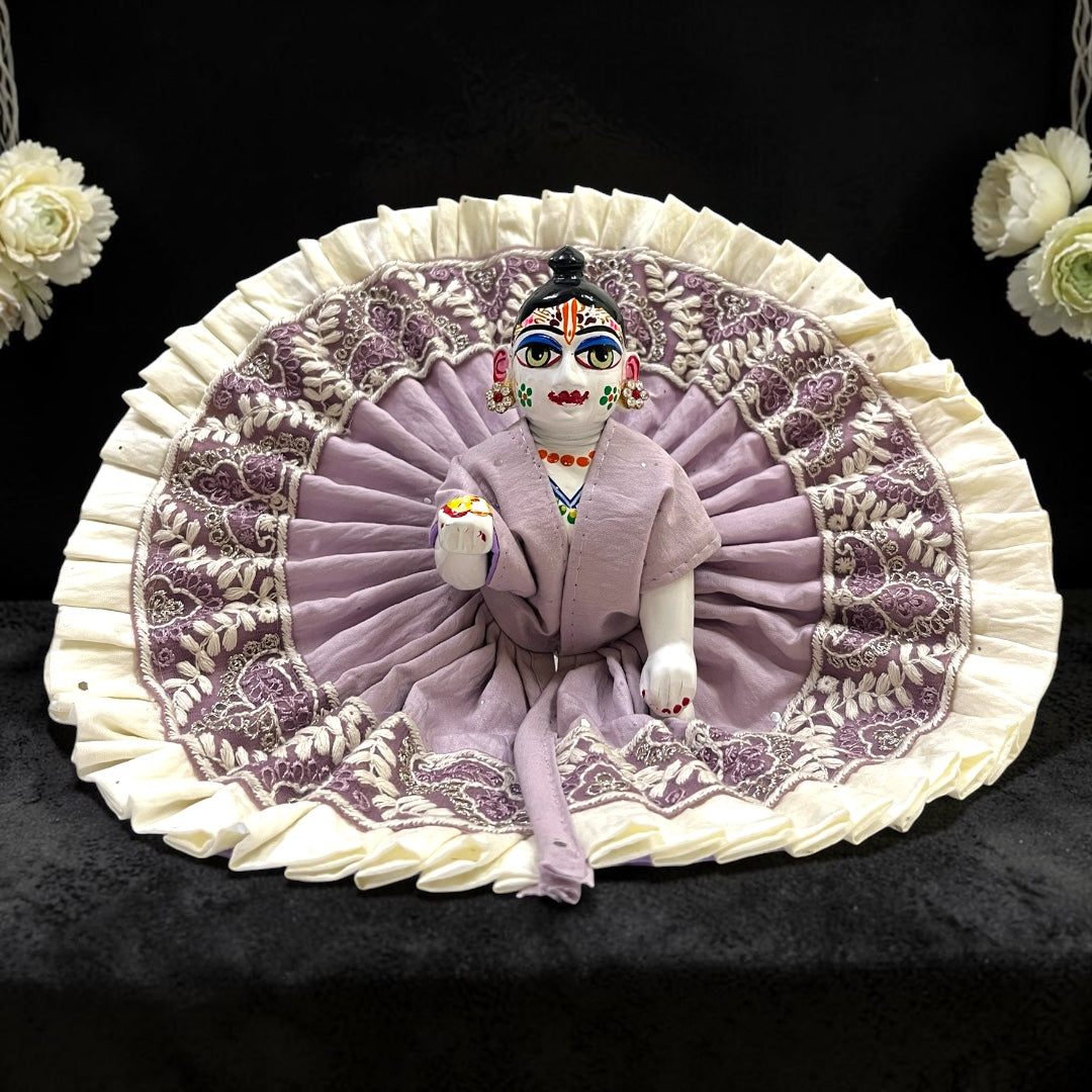 Premium Laddu Gopal Ji Poshak (SP-I12) Divine Shimmer & Lace