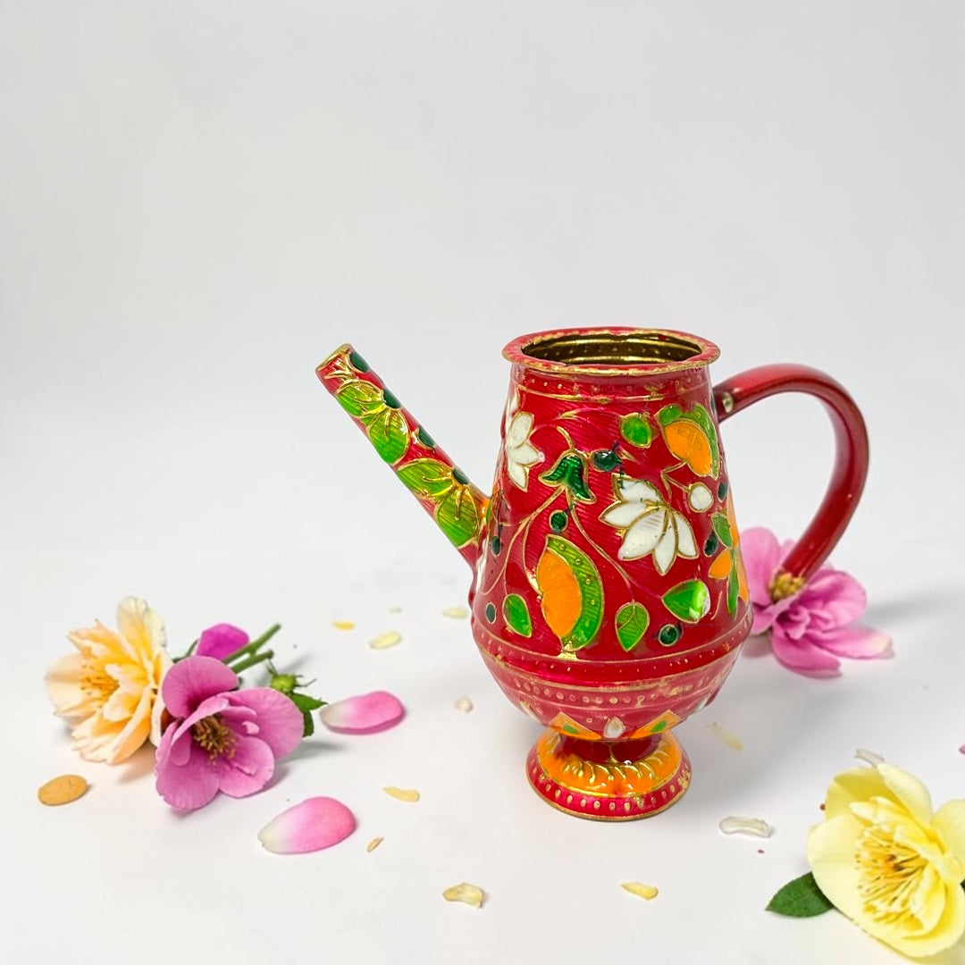 Premium Hand-Painted Meenakari Kunja for Laddu Gopal (Size: 3" x 1.5") | SP-612