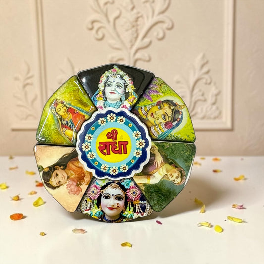 Shri Radha and Sakhi 3D Fridge Magnet Divine Home Decor & Gift