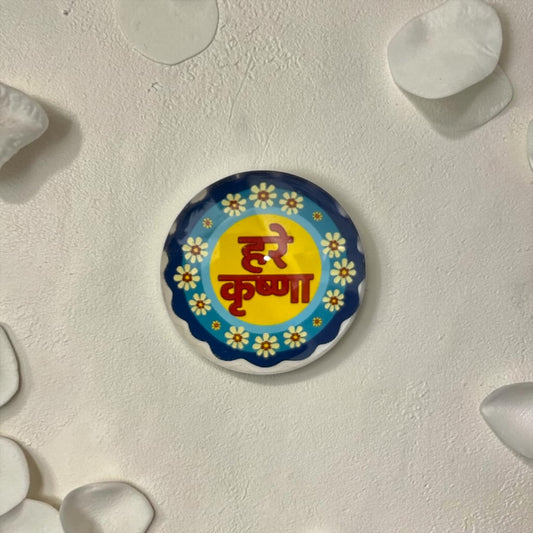 Hare Krishna Chanting Reminder 3D Magnet by Shri Poshak