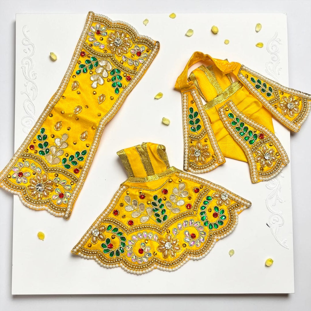 Beautiful Stone Work Radha Krishna Set
