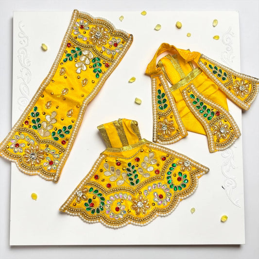Beautiful Stone Work Radha Krishna Set