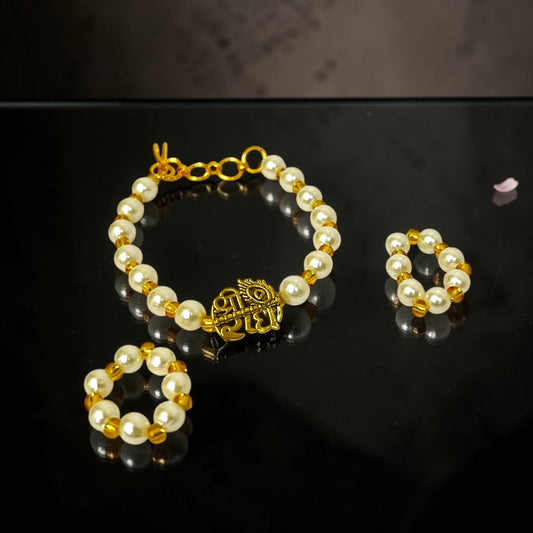 Designer Shri Radhe Maala & Kada Set SPC-624 for Laddu Gopal Ji (Size 5 & 6)