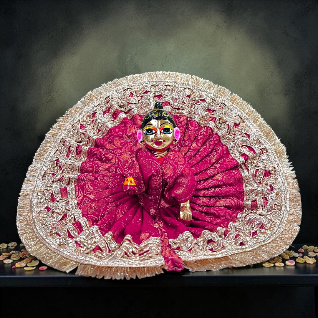 Premium Handcrafted Heavy Border Silk Laddu Gopal Ji Poshak SP-I29