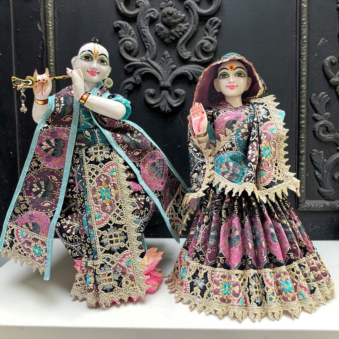 The Rajwadi Heritage – Premium Radha Krishna Designer Poshak Set SP-I24