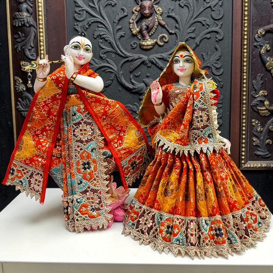 The Rajwadi Heritage – Premium Radha Krishna Designer Poshak Set SP-I24