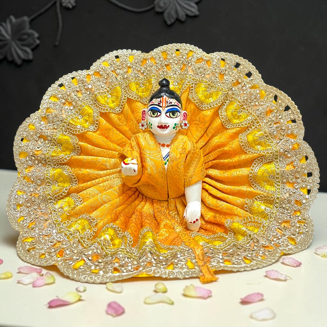 Exclusive Designer heavy Zari-Lace Laddu Gopal Ji Festive Poshak SP-I37