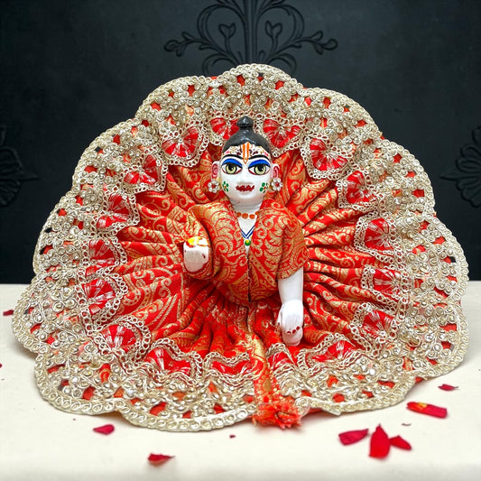 Exclusive Designer heavy Zari-Lace Laddu Gopal Ji Festive Poshak SP-I37