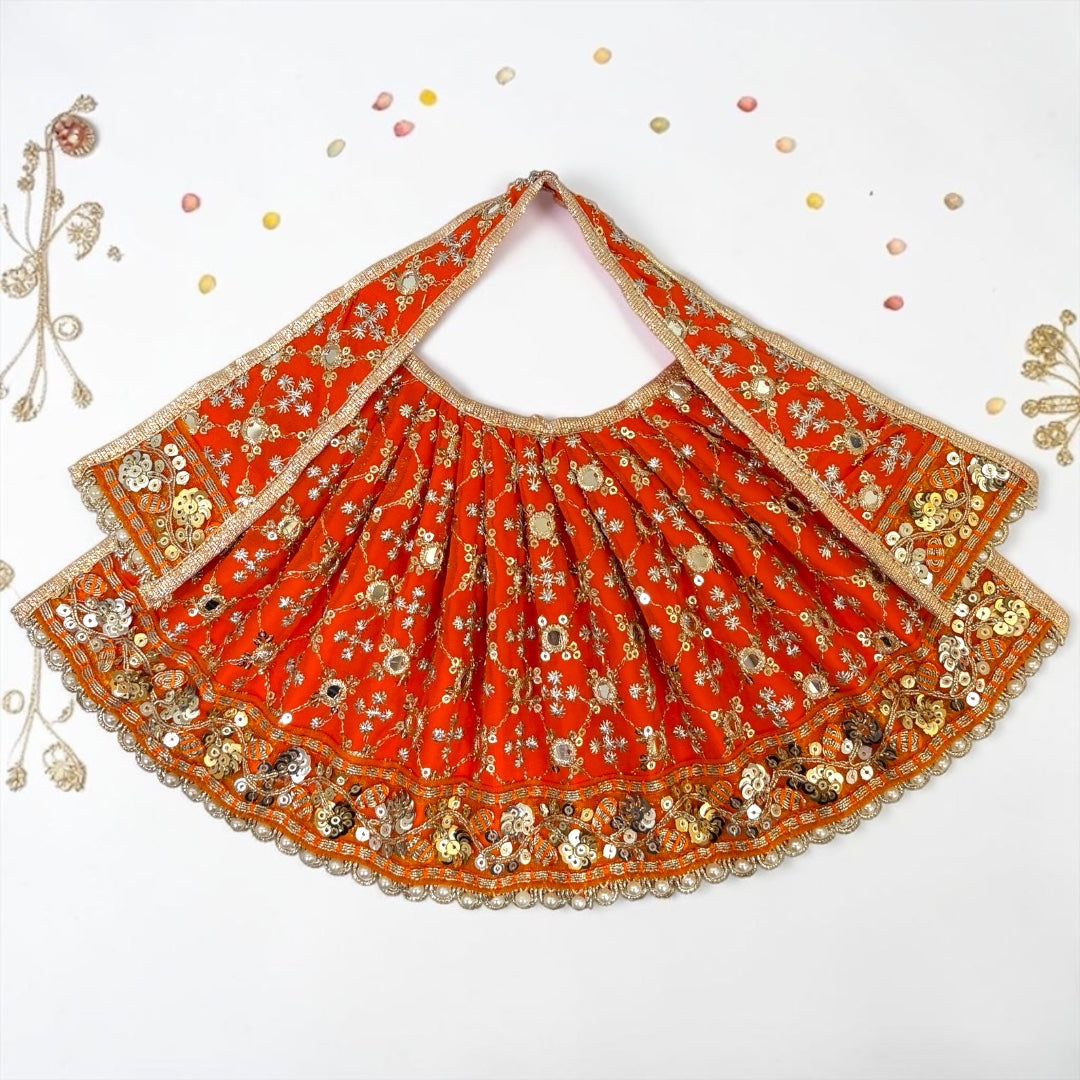 Shimmering Premium Mata Rani Luxury Lehenga Patka Set SP-I14